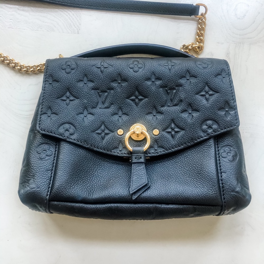 Louis VUITTON Monogram Empreinte Blanche BB